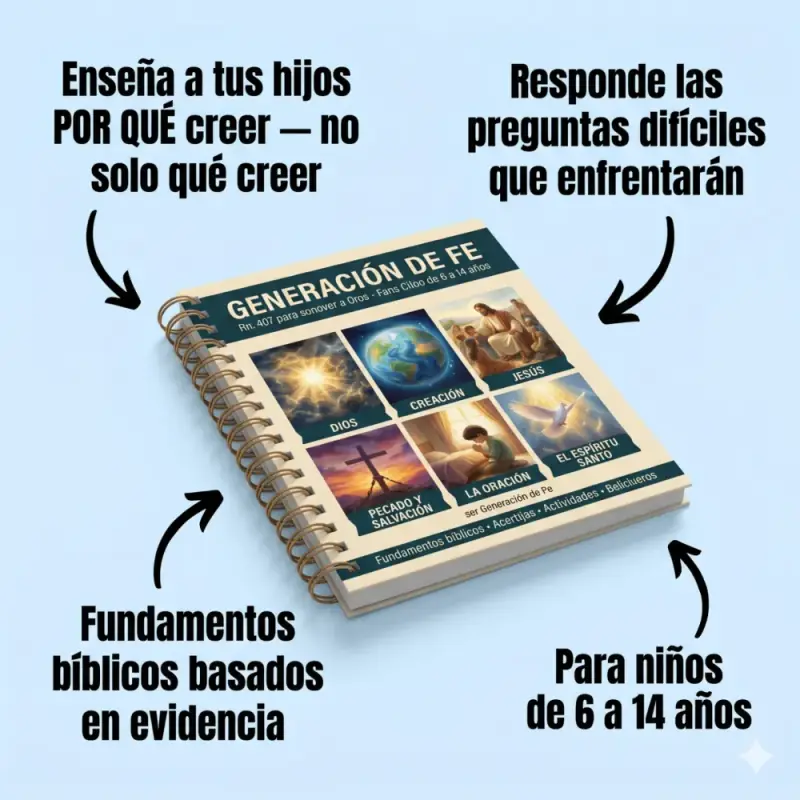 Generación de Fe — libro cristiano para niños latinos de 6 a 14 años